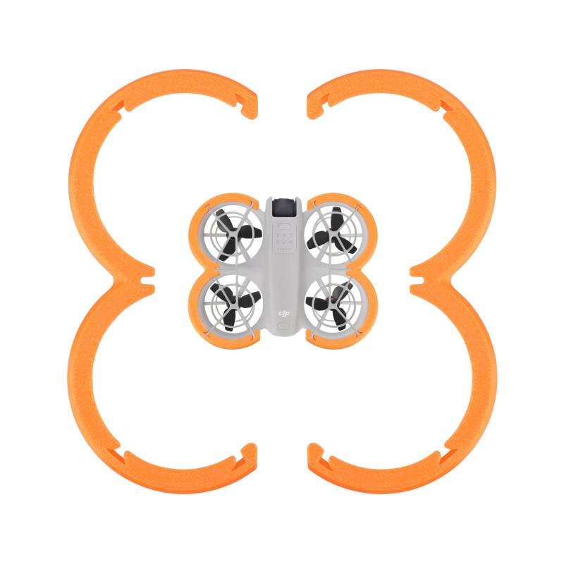 Drohnen-Paddel-Stoßstangen-Ring für DJI NEO, Propellerblatt-Schutzhülle, kratzfest, Stoßstangen-Streifen für Drohnenzubehör (Orange) von TEHAOUU