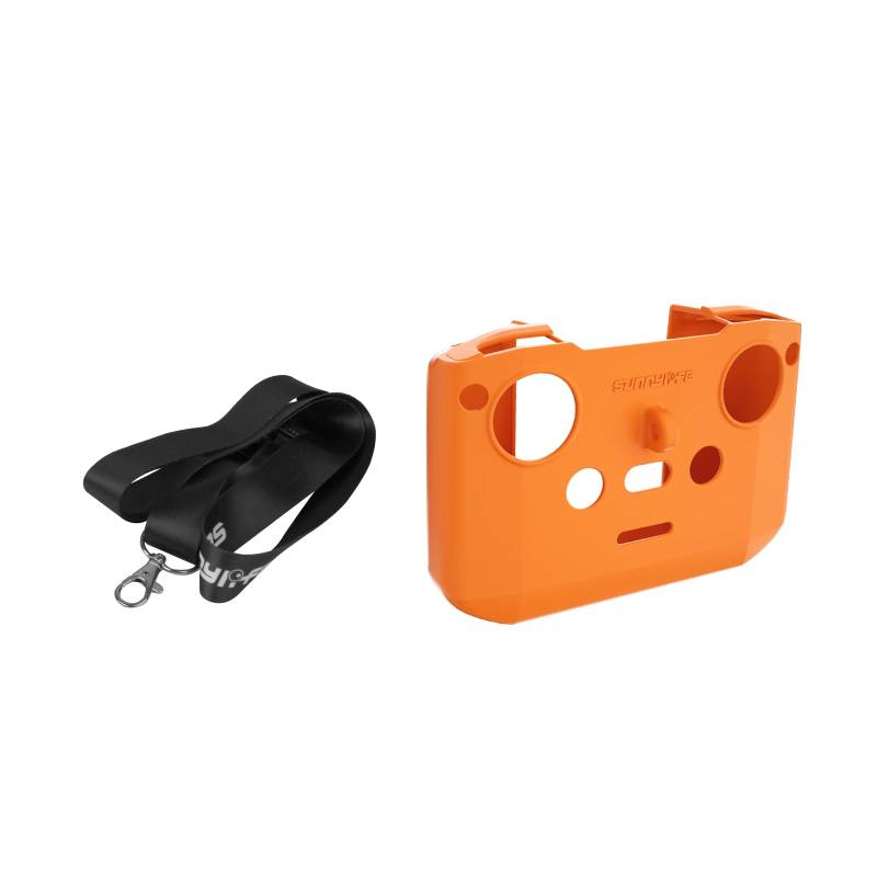 Fernbedienung Silikon Hülle für DJI NEO/Mini4Pro, RC-N3/2/1 Hülle Zubehör (Orange + Lanyard) von TEHAOUU