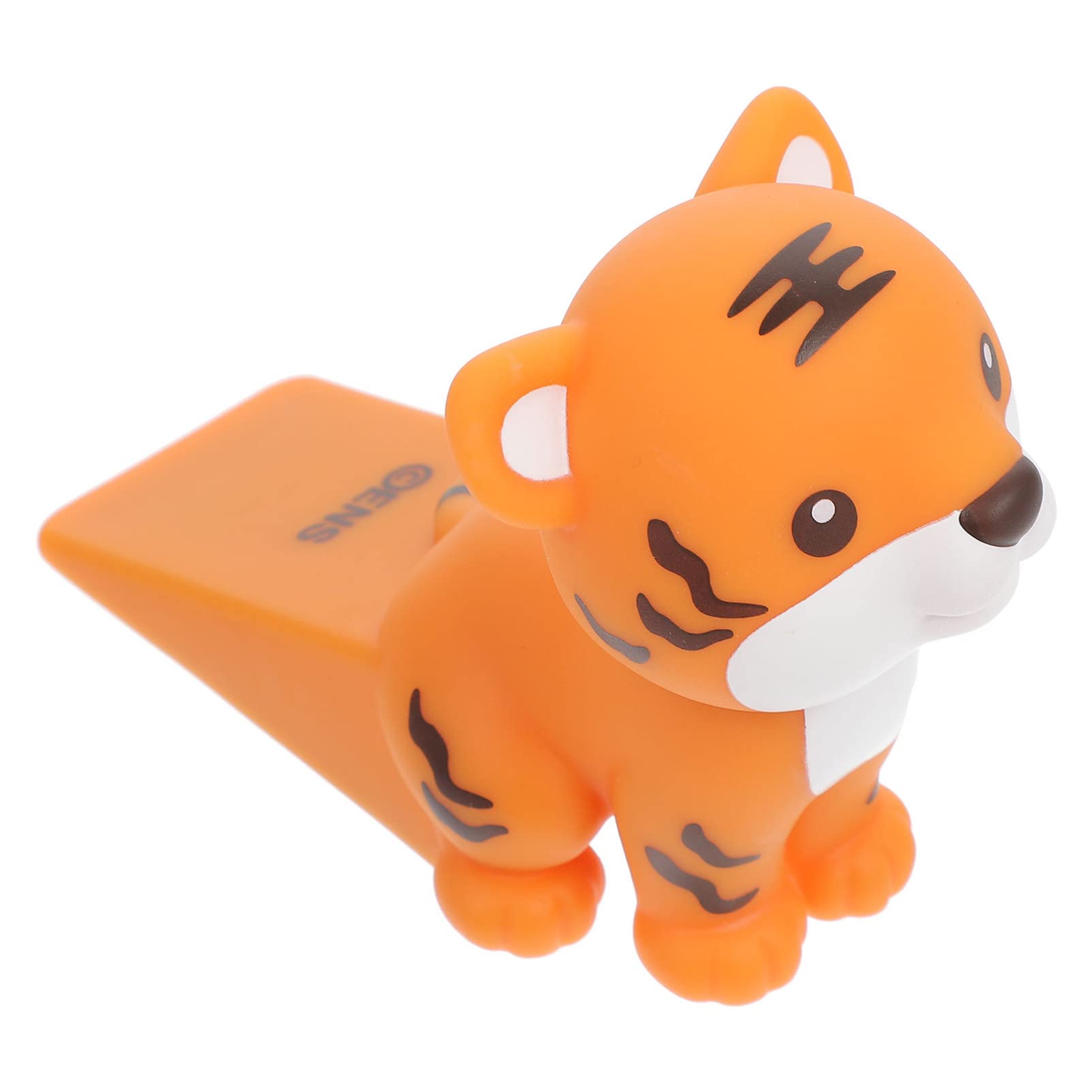 TEHAUX Tiger Türstopper door stops door wedge abtreter Karikatur tierische Tür verriegeln stoppt Schutz Wand Bolzen rutschfester Türstopper Zimmertürstopper Türkeil Keilstopper PVC Orange von TEHAUX