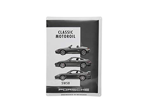 Kompatibel mit Porsche Classic Blechschild/metal plate Motoröl/Motoroil 5W50, 400x280mm von TEILECOM