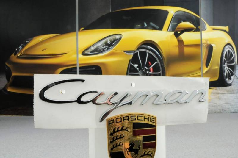 Porsche 981C/982C 718 Cayman Schriftzug"Cayman" Verchromt/LOGO von TEILECOM