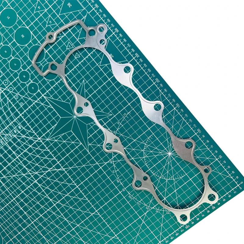 Motorrad Zylinder Kurbelgehäuse Pulsierender Kupplungsdeckel Dichtungssatz for ZX636 Ninja ZX6R 2005-2006(Cylinder Base Gasket) von TEISHARE