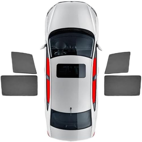 Auto Seitenfenster Sonnenblende für Dodge JCUV, magnetische Auto-Sonnenblende Privatsphäre Schutz atmungsaktive Mesh Abdeckung,E/4Pcs von TELOX