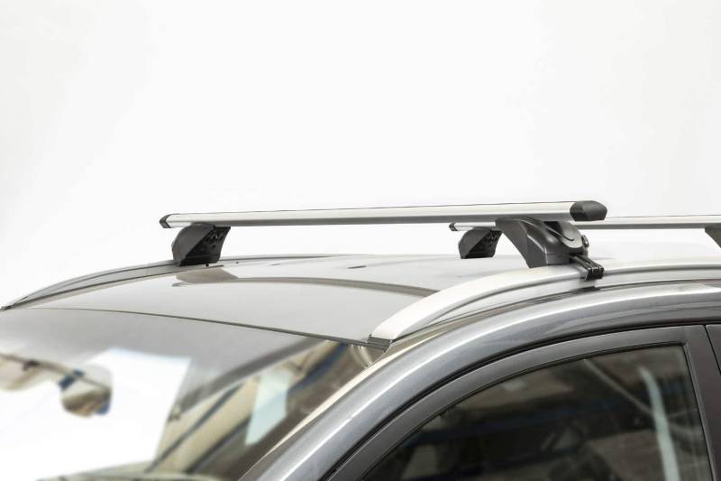 TEMA.. RIC-KING1 Aluminium-Dachträger kompatibel mit OPEL Astra J Sport Tourer von 2011 bis 2016 mit integrierten niedrigen Handläufen von TEMA..