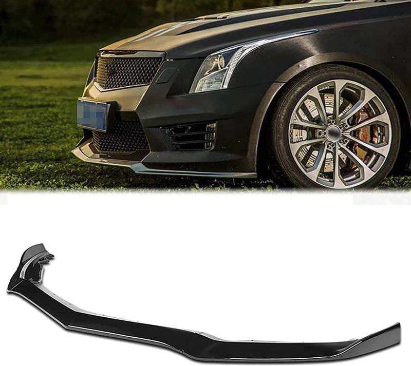 Auto Frontspoiler für C-adillac ATS 2015-2018, Frontstoßstangenlippenspoiler, Wasserdicht, Verschleißfest, ABS Frontspoiler von TEMAK