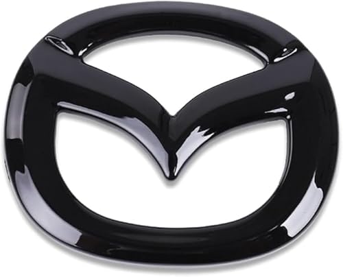 Auto Emblem für Mazda 3 2014-2018,3D Metall Chrom Logo Emblem Badge Aufkleber original Ersatzteil Verschleißteile Kühlergrill Emblem Car Styling,B von TEMKIN