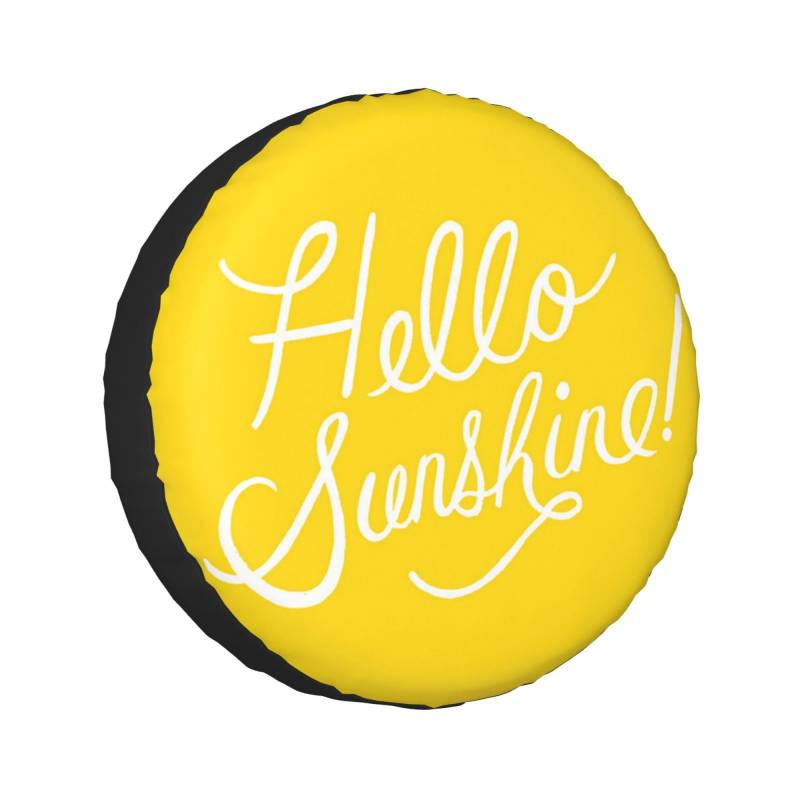 Goodlooking Hello Sunshine bedruckte Universal-Ersatzreifenabdeckung Radschoner sind für 60-83 cm Reifen erhältlich von TEMKIN