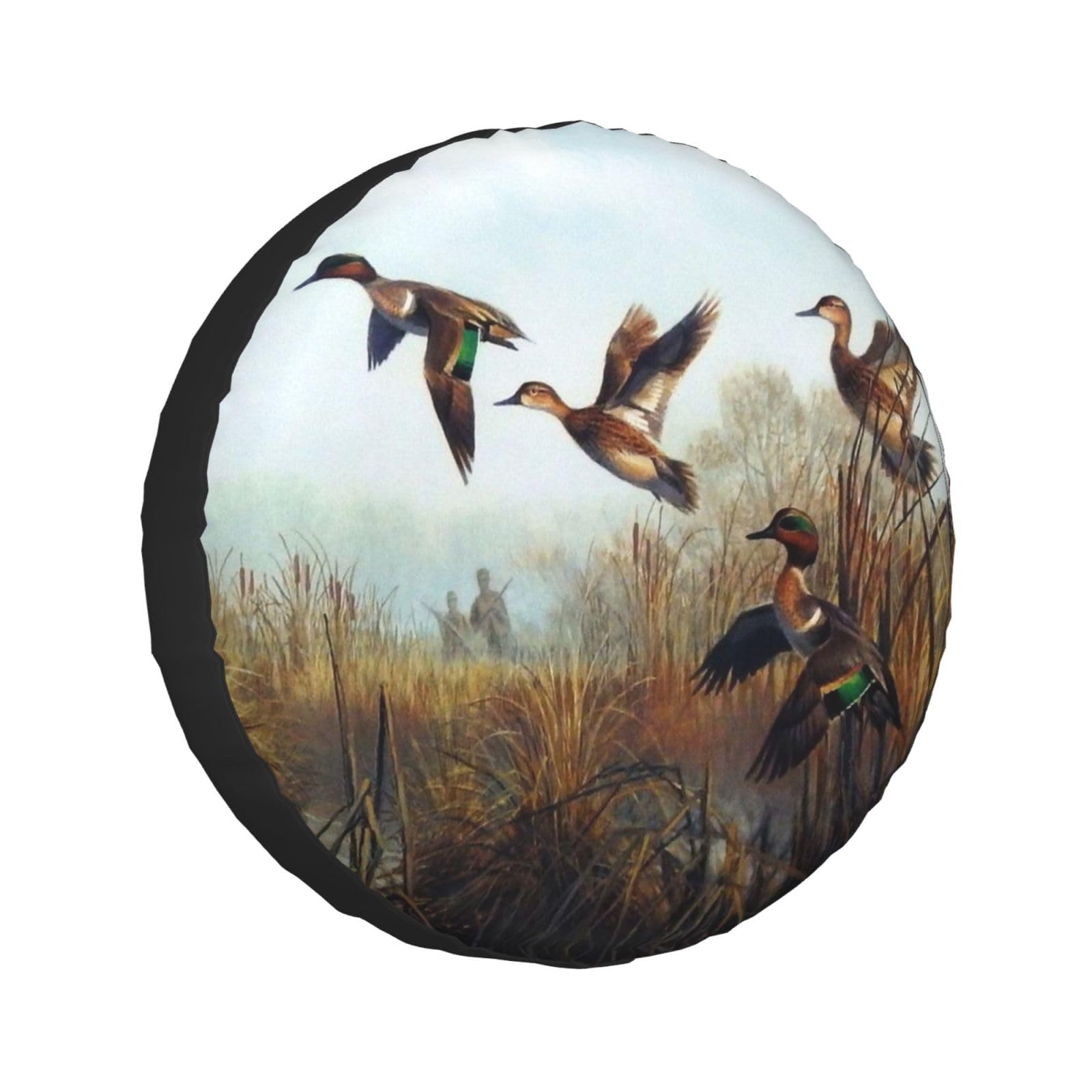 Jagd Flying Wild bedruckte Universal-Reserveradabdeckung Radschützer sind für 60-83 cm Reifen erhältlich von TEMKIN