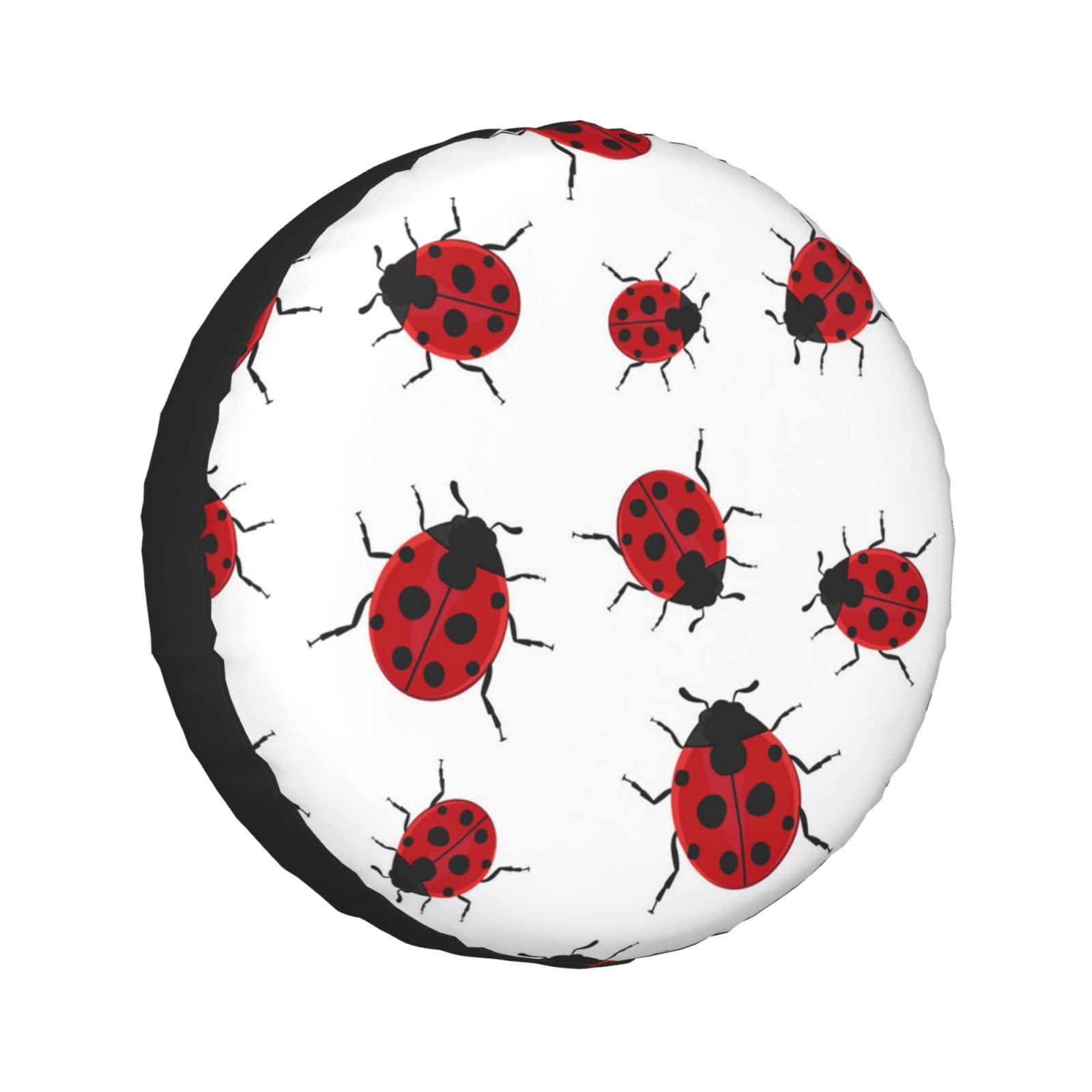 Ladybug bedruckte Universal-Ersatzreifenabdeckung Radschoner sind für 60–83 cm Reifen erhältlich von TEMKIN