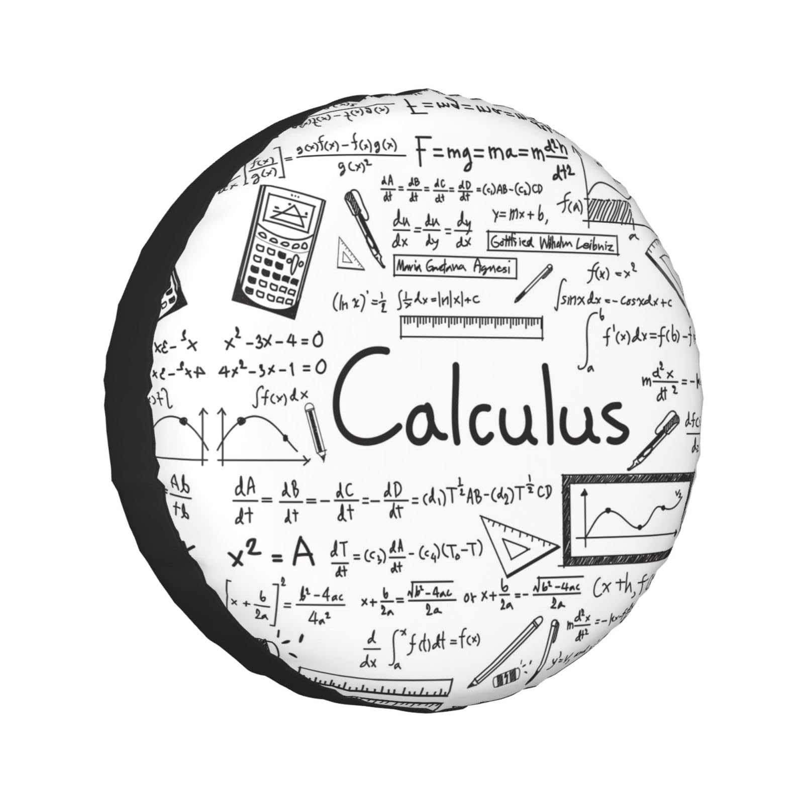 Mathegeometrie Geek Calculus bedruckte Universal-Ersatzreifenabdeckung Radschoner sind erhältlich für 60–83 cm große Reifen von TEMKIN