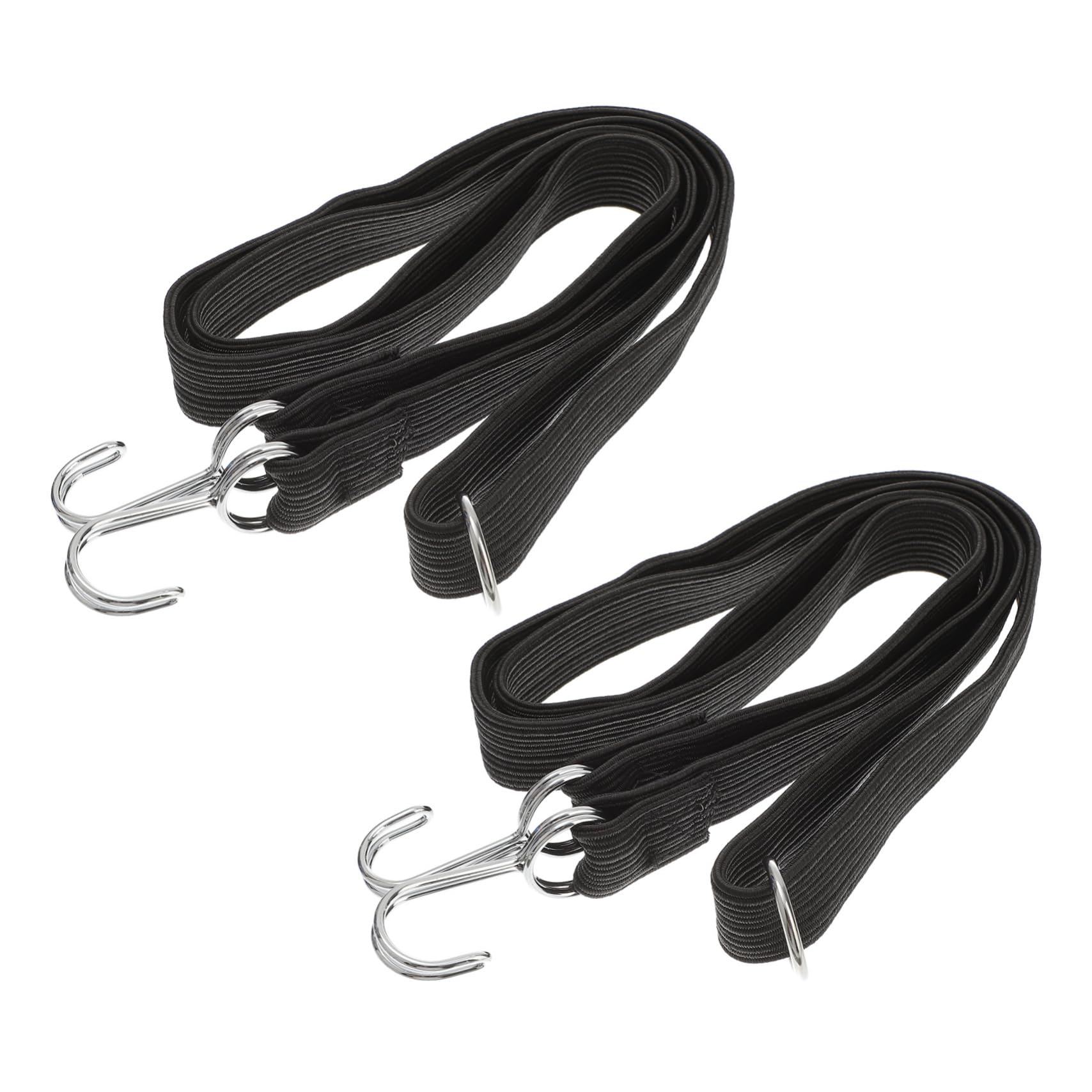 TEMPNAP 2St Gurt Kabelscheibe -System Spannband mit Haken Kabelbinder Bungee Ratsche motorradzubehör Motorroller zubehör Gepäckbindeseil elastisches Geräteband elastisches Latexseil Black von TEMPNAP