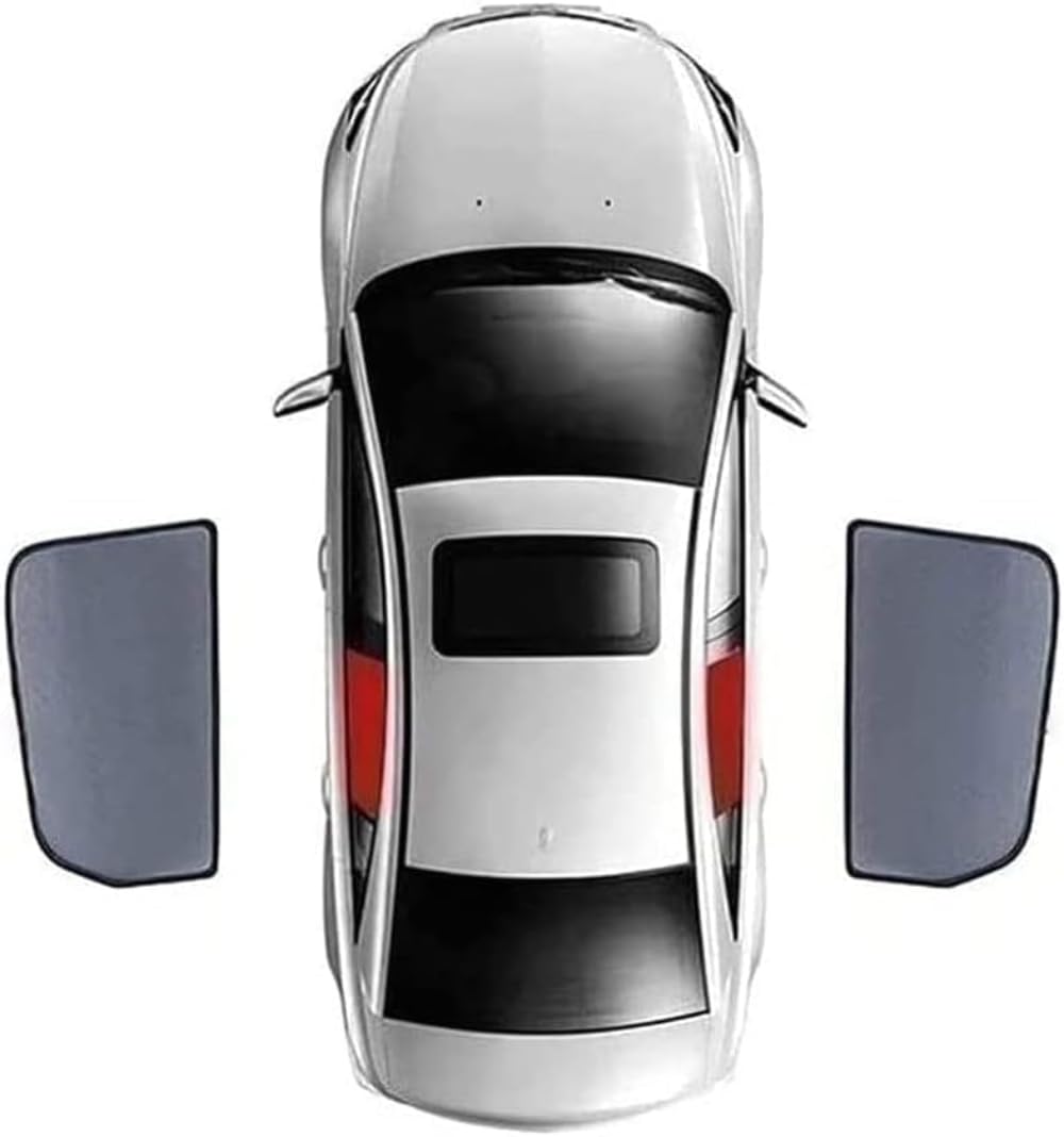 TENREV Auto-Seitenfenster-Sonnenschutz für Toyota RAV4 2019-2024 Seitenscheibe UV-Schutz Wärmeisoliert Schutz der Privatsphäre,B/2pcs Rear Doors von TENREV