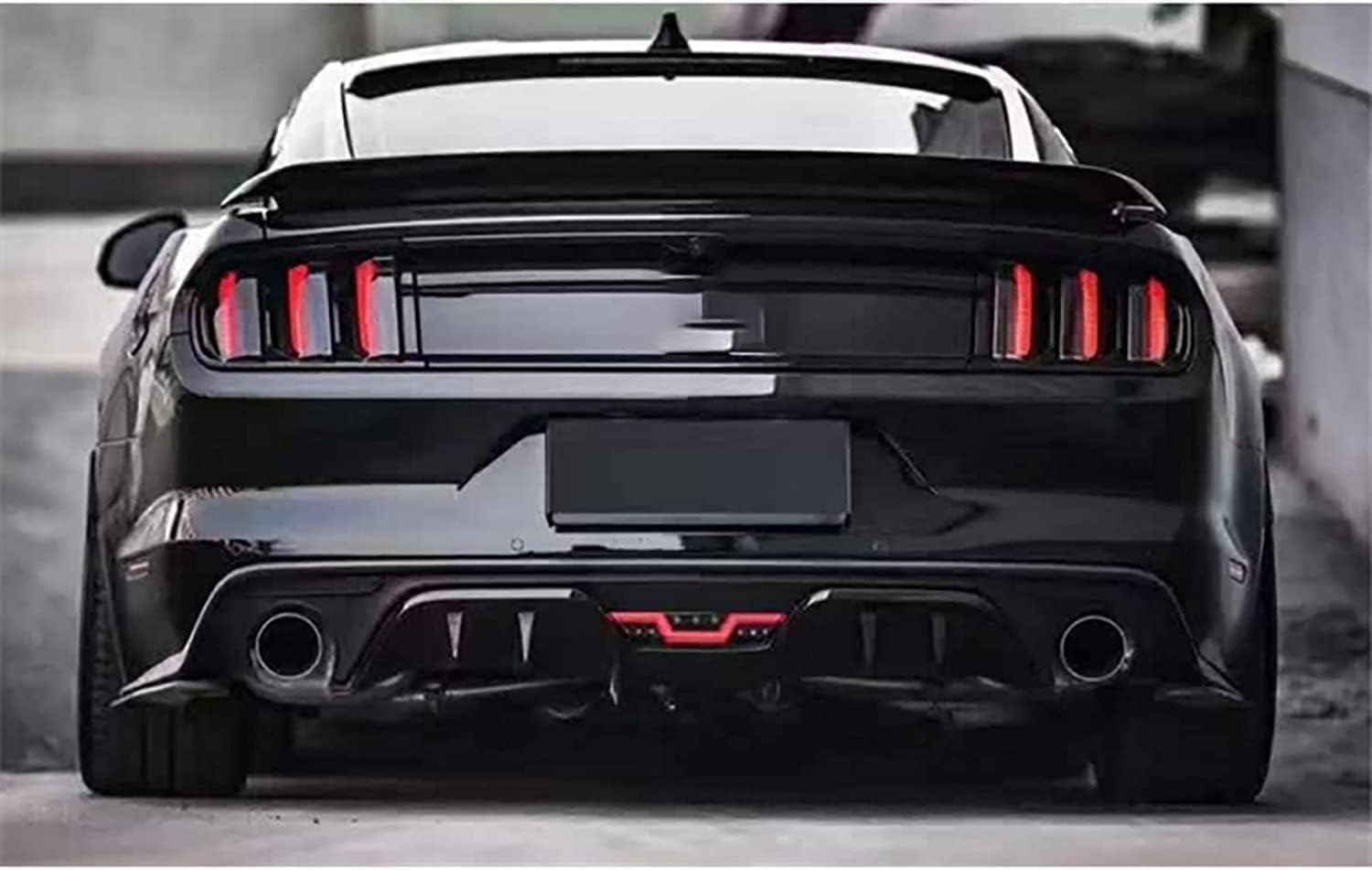 TENREV Auto Heckspoiler für Ford Mustang GT WDK 2015 2016 2017 2018, ABS Kofferraum Flügel Lippe Spoiler Heckflügel Kofferraumspoiler Dekoration Bodykits Zubehör von TENREV