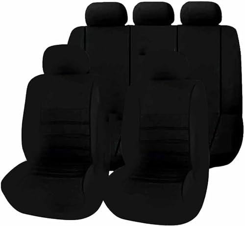 TENREV Sitzbezüge Auto Set für Opel Mokka/Mokka X 2012-2019, Autositzbezüge Seasons Protectors Schonbezüge Sitzschoner Innenraum Zubehör,B-Black von TENREV