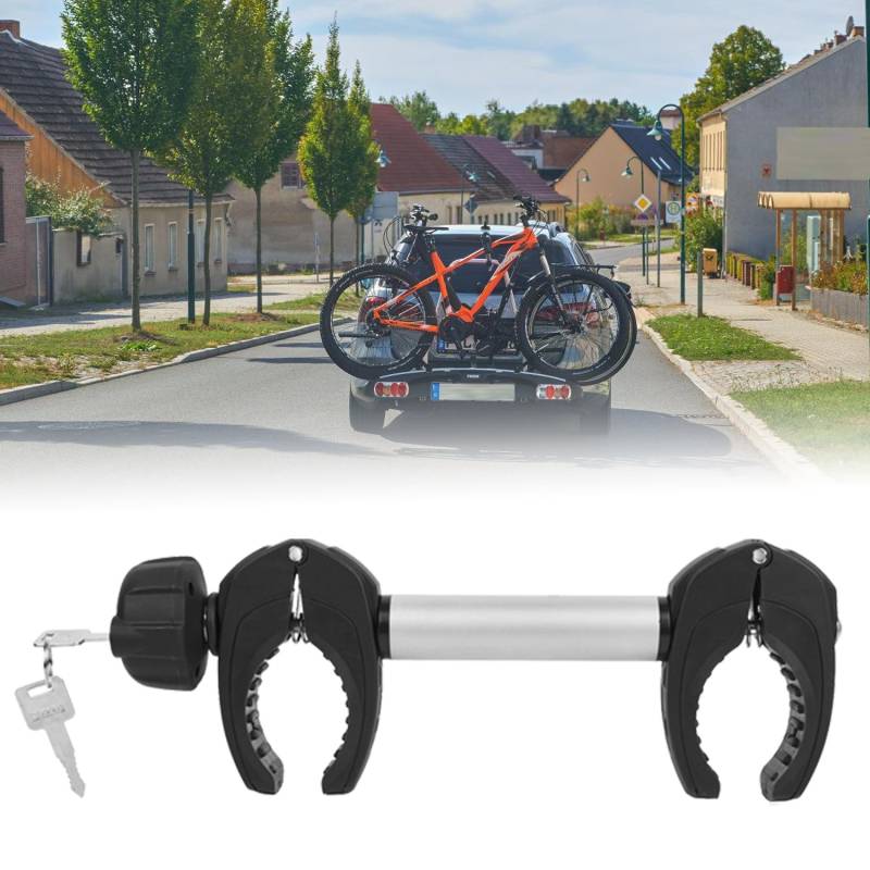 Rahmenhalter 1 Pack, 32cm Länge Abschließbare Rahmenhalterung für Fahrradträge ，für U-Bügelrohr von TEOV