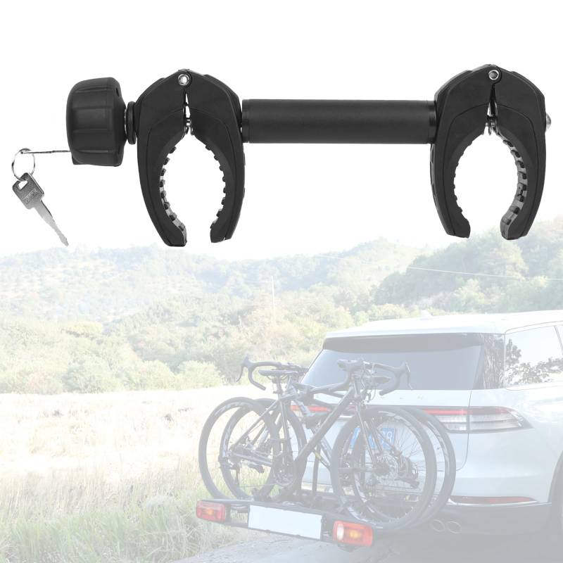 Rahmenhalter kurz 32 cm Länge, Fahrradhalterung Bike Holder Fahrradträger Fahrradhalter Befestigung Klemme Reisemobil Rad, abschließbar, für U-Bügelrohr von TEOV