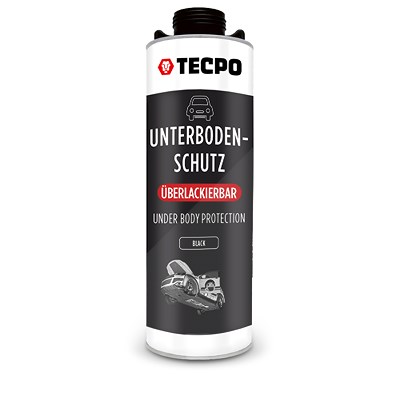 Tecpo 1 L Unterbodenschutz Bitumen, überlackierbar, schwarz von TECPO