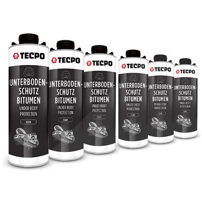 Tecpo 6x 1 L Unterbodenschutz Bitumen, schwarz von TECPO