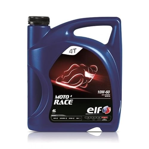 TERAM LOISIRS Elf Moto 4 Racing 10W60 MA2 API SL Motorradöl, 4 Liter, hohe Leistung, Frankreich von TERAM LOISIRS