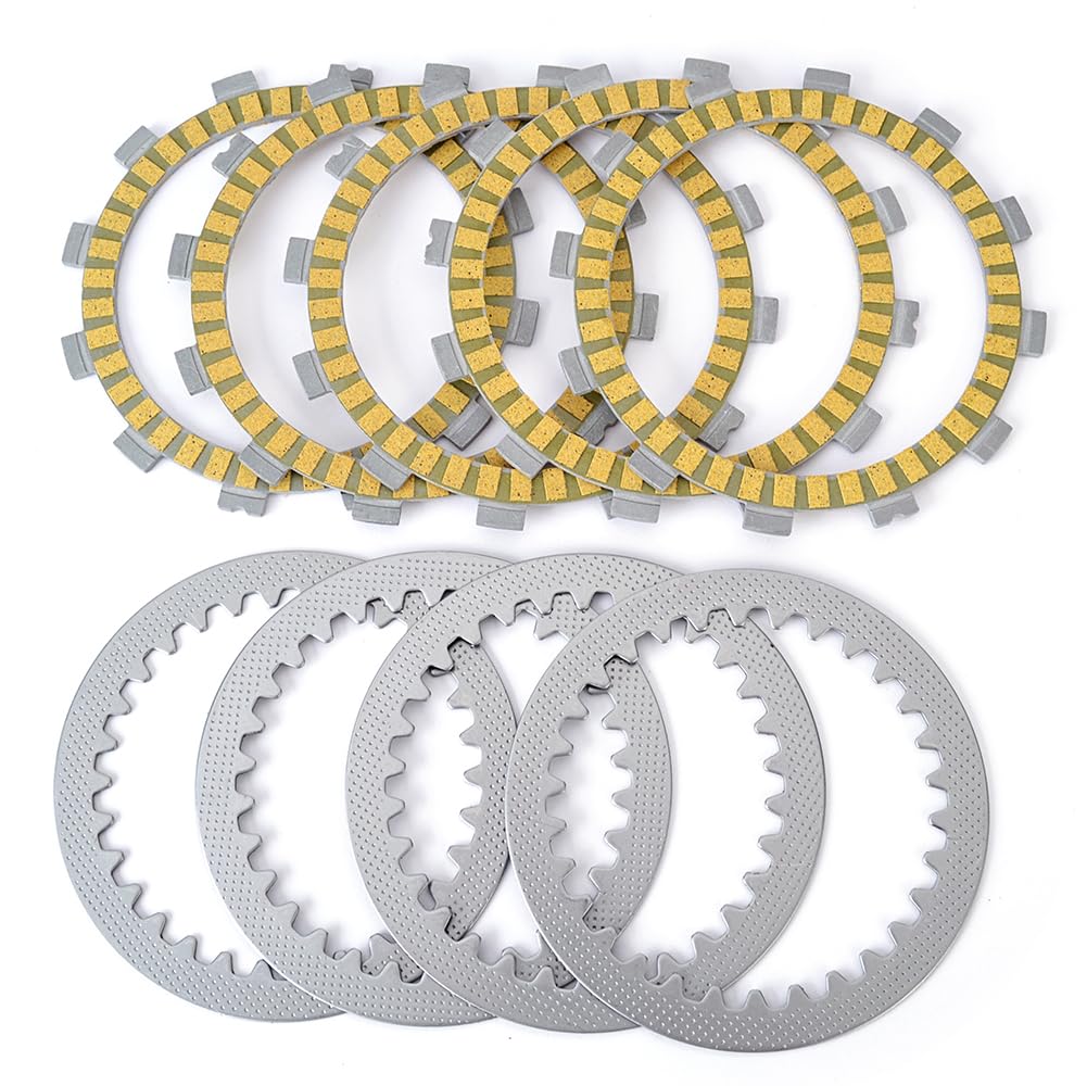 TERAM LOISIRS Set Bremsscheiben gefüllt + glatt Kupplung kompatibel für Suzuki TS 125 von 1973 1974 1975 1976 1977 1978 von TERAM LOISIRS