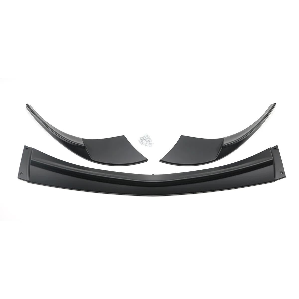 Frontstoßstange Splitter Diffusor Frontschürze Lip Spoiler Splitter Seite Körper Kit Trim Schutz Für Chevy Für Corvette C6 Basis Modell 2005-2013(Matte Black) von TERCAN