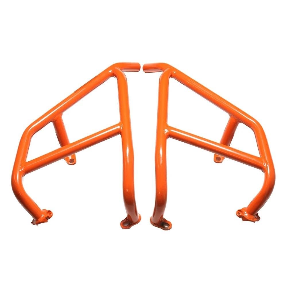 Motorschutz Motorrad Crash Bar Für 390 ADV Abenteuer Für 390adv 2020 2021 2022 Motor Schutz Rahmen Sliders Unteren Stoßfänger Fallen Schutz(Orange) von TERCAN