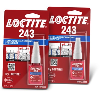 Loctite 2x 5 ml 243 Schraubensicherung mittelfest von Loctite