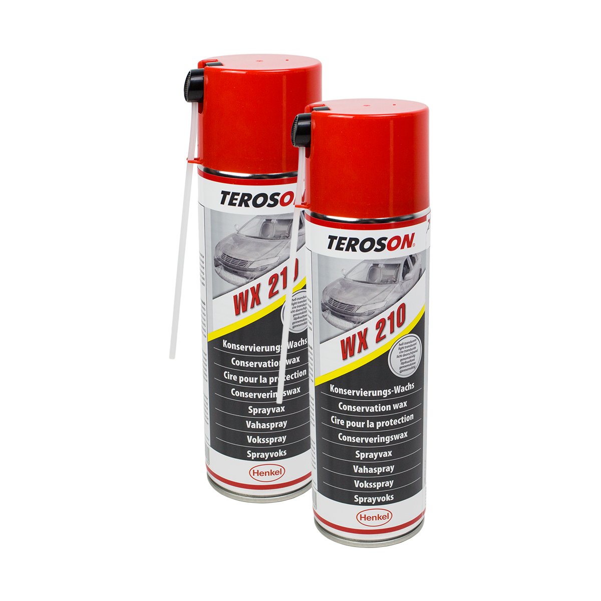 2X TEROSON WX Multi-Wax-Spray - Korrosionsschutz-Spray 795890 500 ml von GTTCCG