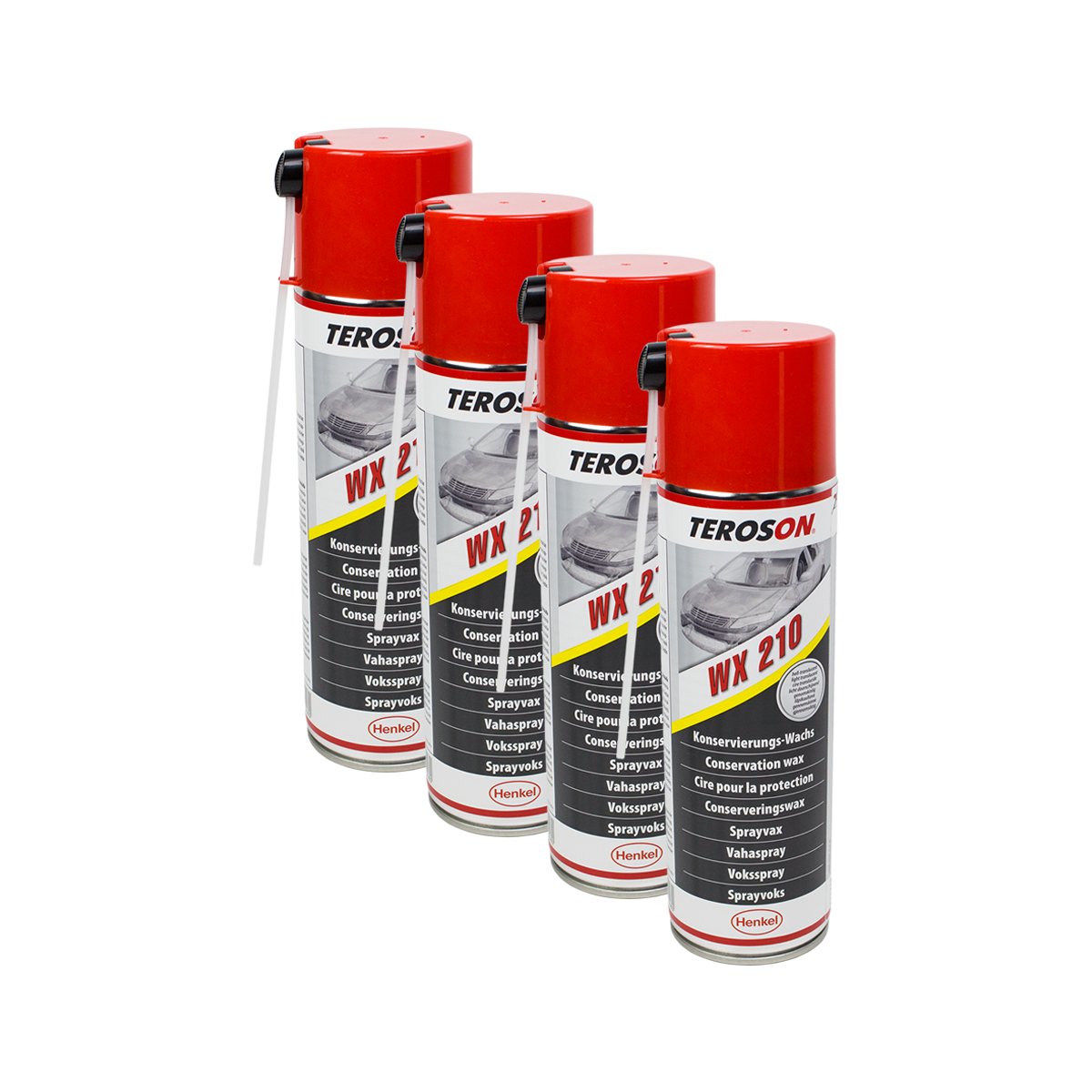 4X TEROSON WX Multi-Wax-Spray - Korrosionsschutz-Spray 795890 500 ml von GTTCCG