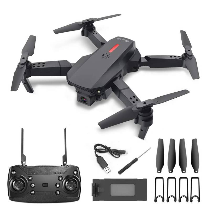 Drohne mit Kamera 1080P -Faltbarer Quadrocopter-mit FPV Live Video, Headless Mode, Geschwindigkeitsregelung, 3D-Flips, 360º-Drehung, 2 Batterien- A13 von TESEU