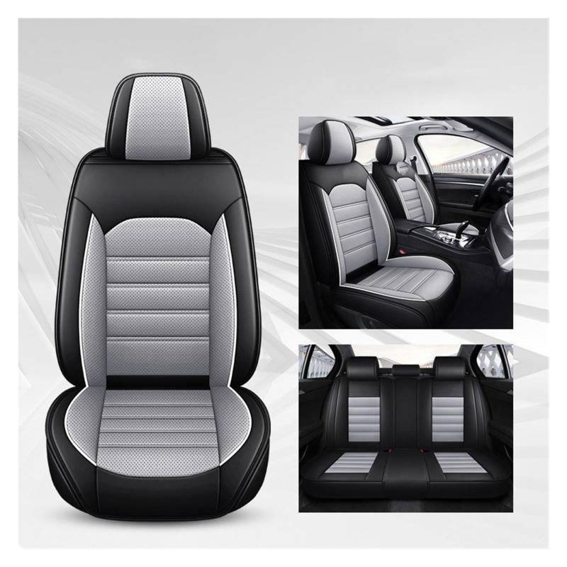 Auto-Schonbezüge Für Toyota Für Corolla Für Camry Für Rav4 Für Auris Für Prius Vollen Satz Atmungsaktive Leder Universal Auto Sitzbezüge Sitzbezüge Auto(Gray) von TETARI