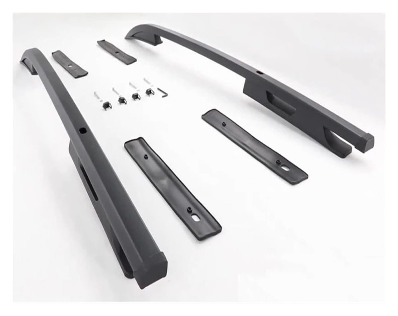 Dachträger Auto Für Mitsubishi L200 Für TRITON 2019 2020 2021 2022 4 Türen Dach Rack Dach Schiene Dach Bar Auto Gepäck Halterung Auto Dachträger(Schwarz) von TETARI