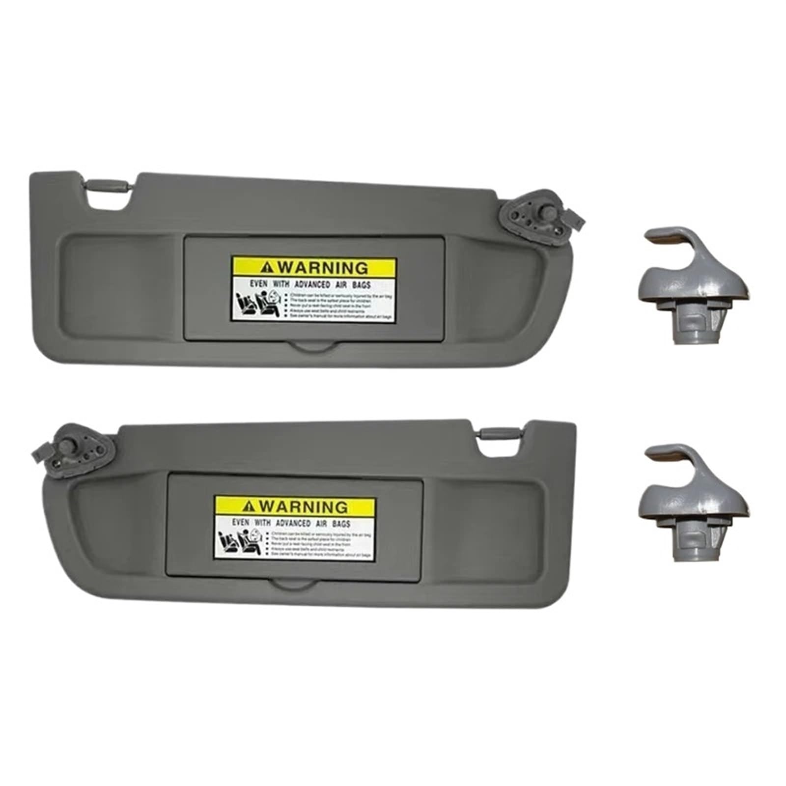 Fahrerseite Sonnenblende Für Civic 2006-2011 Links Fahrer Rechts Passagier Seite Sonnenblende Schatten Sonnenblende Sonnenschirm AH768 OME 83230-SNA-A01ZB Auto Sonnenblende(Gray C L and R 2 pcs) von TETARI