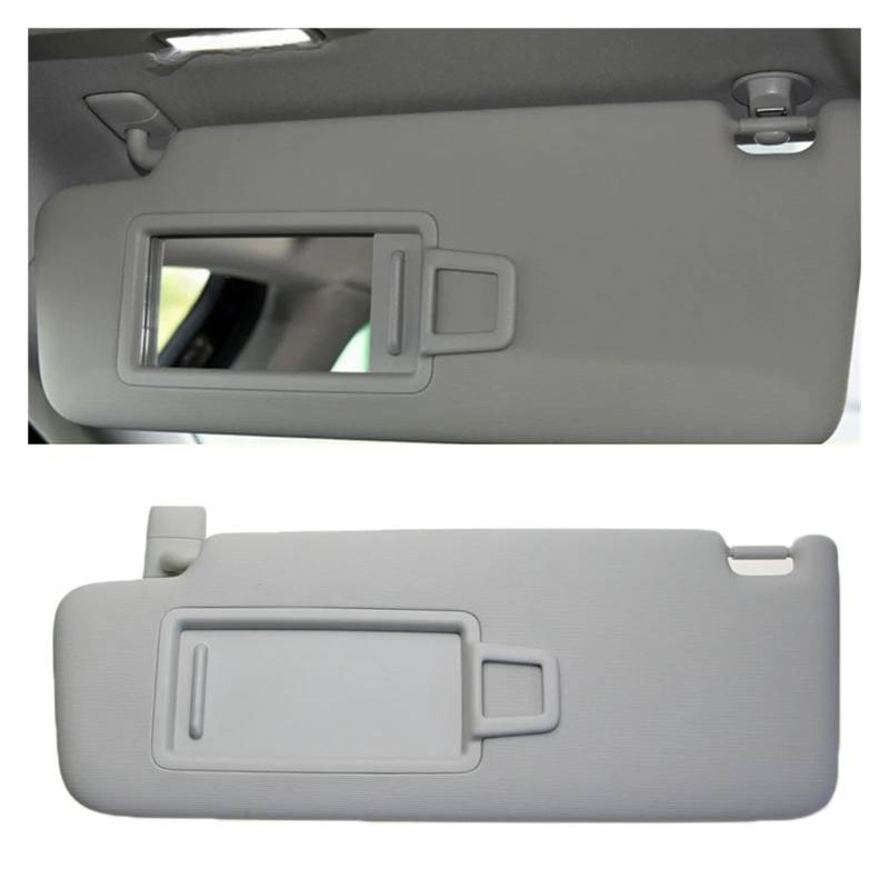 Fahrerseite Sonnenblende Für Skoda Für Superb 2016 2017 2018 2019 Auto Front Sonnenblen Panel Mit Make-Up Spiegel Sonnenschutz Auto Sonnenblende(Grey Driver) von TETARI