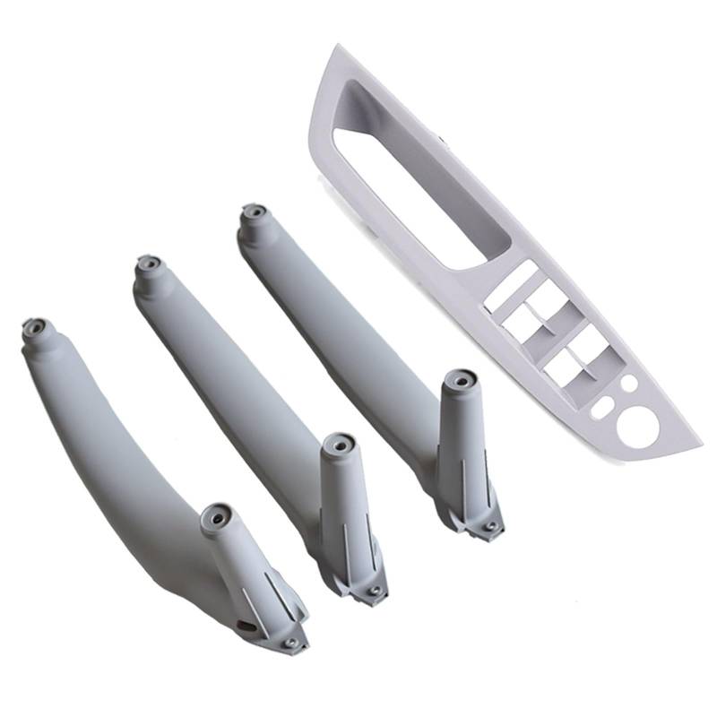 Innenraum Auto Zubehör Für E70 E71 X5 X6 2007-2014 Armlehne Auto Vorne Links Fahrersitz LHD Innen Türgriff Innere Panel Pull Trim Abdeckung Auto Innen Zubehör(Gray-4pcs) von TETARI