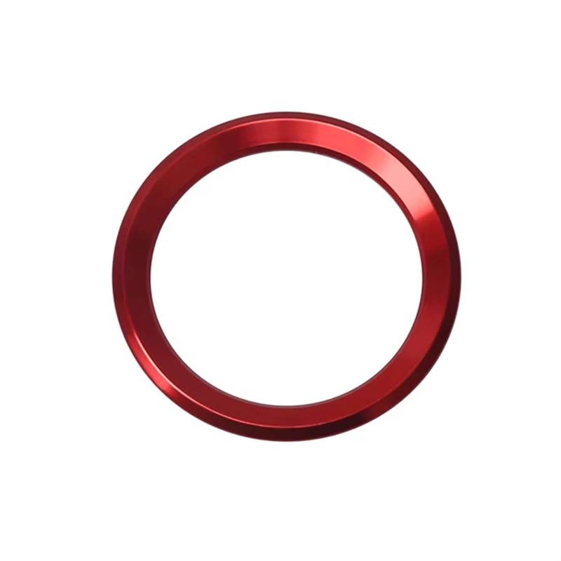 Innenraum Auto Zubehör Für E90 E91 E92 E93 X1 X3 X5 X6 M3 M5 E46 E39 Auto Styling Dekoration Ring Lenkrad Kreis Aufkleber Auto Innen Zubehör(Red) von TETARI