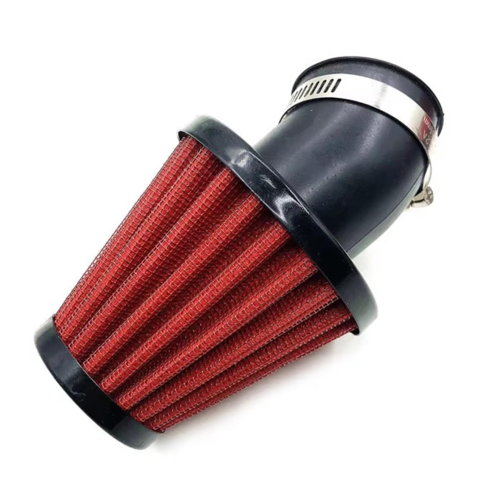 Luftfilter Motorrad Für Kayo Für BSE Pit Bike Motorrad 35mm 42mm 48mm Bend Elbow Neck Luftfilter Mit Edelstahl Draht Mesh Moped Scooter Dirt Sportluftfilter Luft Filter(Green 35MM) von TETARI