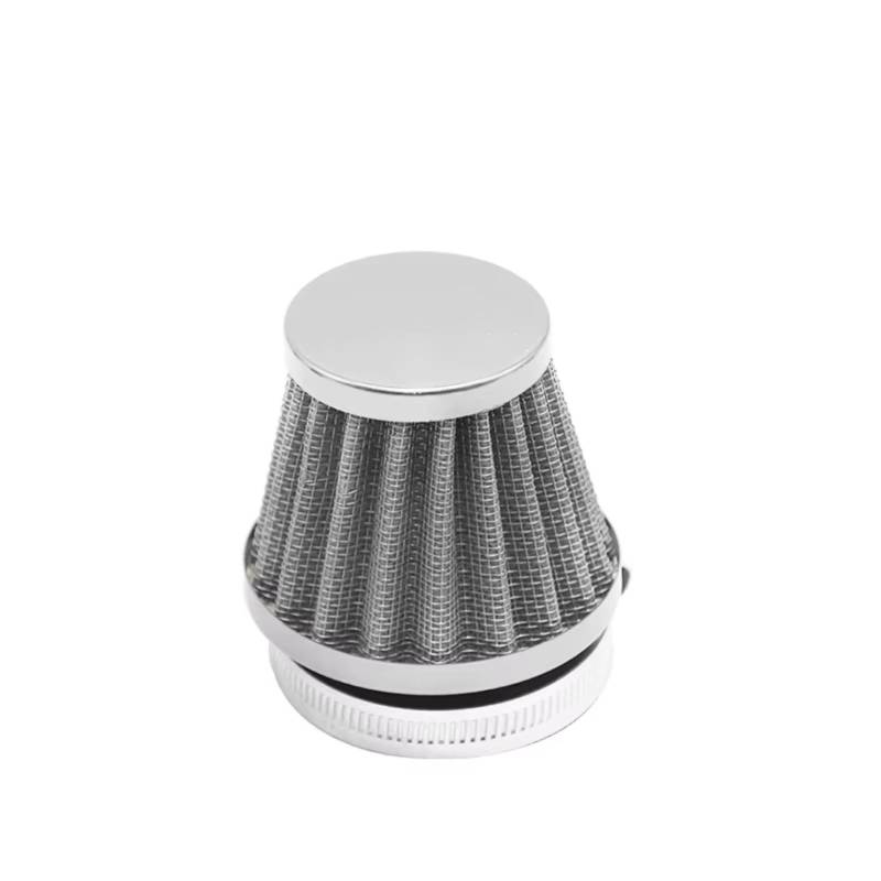 Luftfilter Motorrad Für MIKUNI Für OKO Für KEIHI Für KOSO Pilzkopf 35mm 38mm 42mm 45mm 58mm Motorradvergaser Luftfilter Ansaugrohr Sportluftfilter Luft Filter(58mm Silver) von TETARI