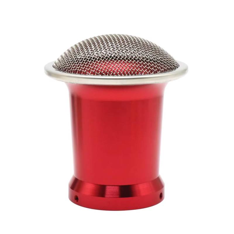 Luftfilter Motorrad Für MIKUNI Für PWK 21-34mm PE 28-30mm Motorrad Vergaser Luftfilter Wind Tasse Mit Mesh Sportluftfilter Luft Filter(50mm red) von TETARI