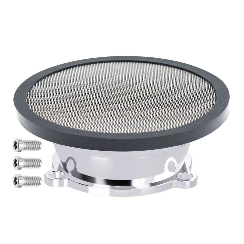 Luftfilter Motorrad Motorrad-Luftfilter Wiederverwendbar Kompatibel Mit Vergasern Der E- Und G-Serie Sportluftfilter Luft Filter(Silver Set) von TETARI