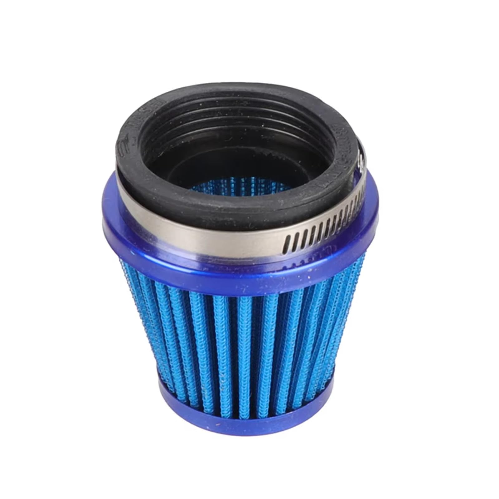 Luftfilter Motorrad Universal 38mm Motorrad Luftfilter Intake Induction Kit Für GY6 50cc 110cc 125cc Motorrad Roller Dirt Pit Bike ATV Quad Bugg Sportluftfilter Luft Filter(48-50mm Blue) von TETARI