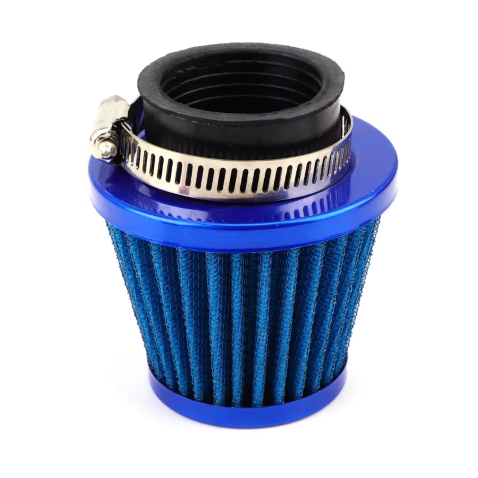 Luftfilter Motorrad Universal 38mm Motorrad Luftfilter Intake Induction Kit Für GY6 50cc 110cc 125cc Motorrad Roller Dirt Pit Bike ATV Quad Bugg Sportluftfilter Luft Filter(Blue) von TETARI