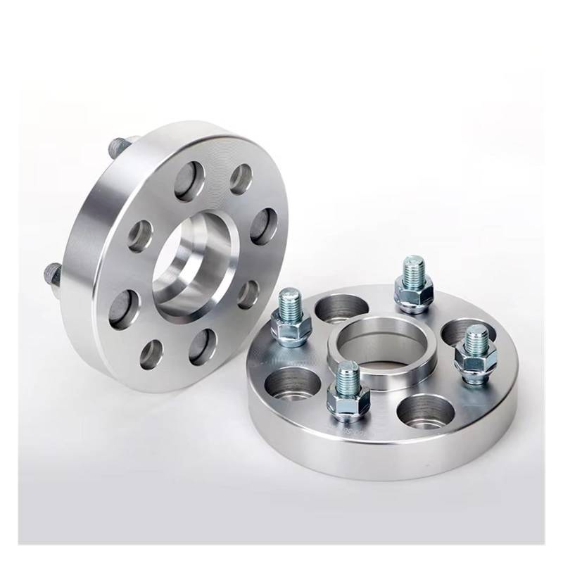 Spurverbreiterungen Für CHEVROLET Für Aveo Für Lova Für Activ Für Beat Für Onix Für Spark GT 2 Stück 20/25/30mm PCD 4x100 CB 56,6mm Rad Spacer Adapter Rad Distanzscheiben(2Piece 35mm Silver) von TETARI