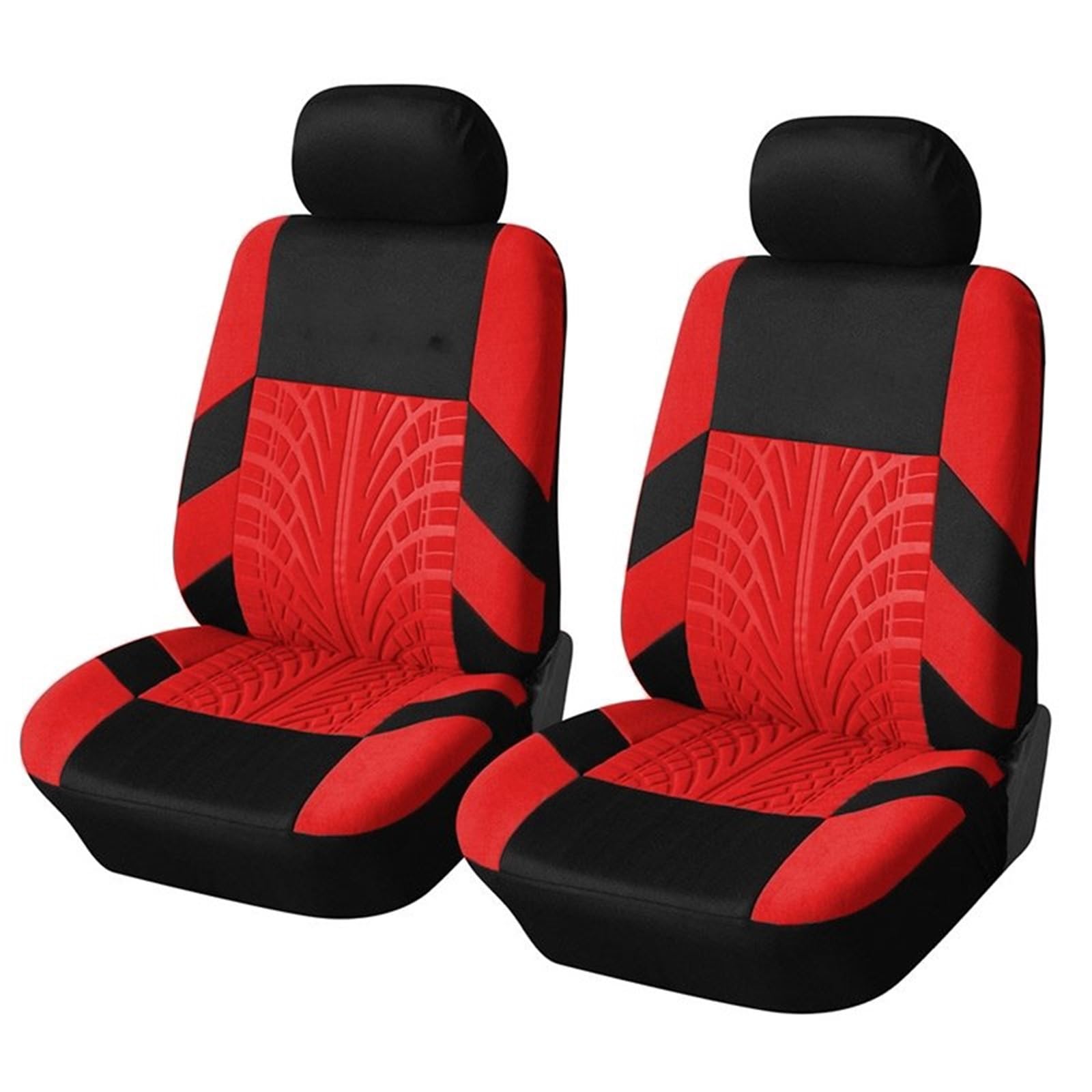 TETARI Auto-Schonbezüge 2 Stück Universal-Autositzbezug aus Polyestergewebe für Schutz der Sitzbezüge Sitzbezüge Auto(Red 2pcs) von TETARI