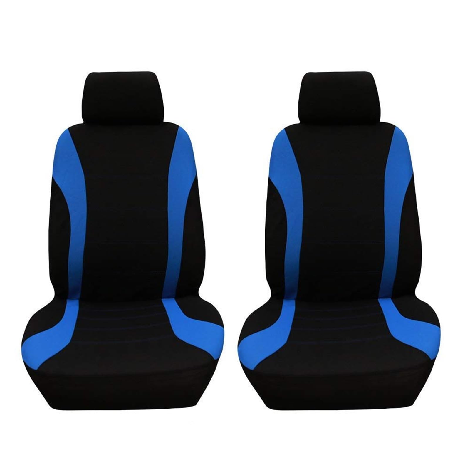 TETARI Auto-Schonbezüge 4 Teile/Satz Fahrzeug Auto Sitz Abdeckung Protector Sitz Bequem Staubdicht Kopfstütze Vordersitzbezüge Rot Schwarz Sitzbezüge Auto(Blue Black) von TETARI