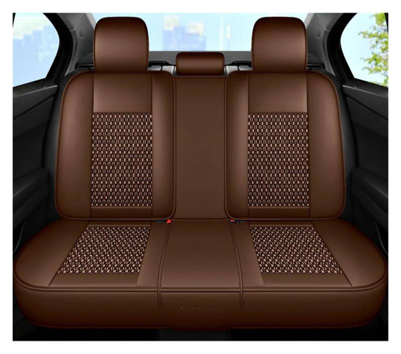 TETARI Auto-Schonbezüge Für CS75 Für Changan CS55 CS35 Plus EIS Seide Atmungsaktive Auto Leder Sitzbezug Sitzbezüge Auto(A Back Row C) von TETARI