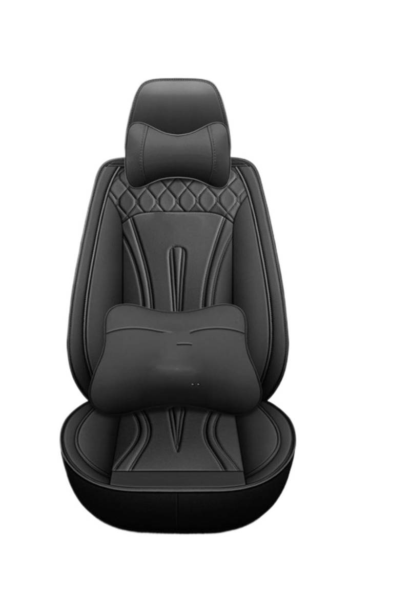 TETARI Auto-Schonbezüge Für Civic Für Accord Für CR-V Für Jazz Spezielles Universal-Set Mit 5-sitzigen Universal-Autositzbezügen Sitzbezüge Auto(All Black pilow) von TETARI