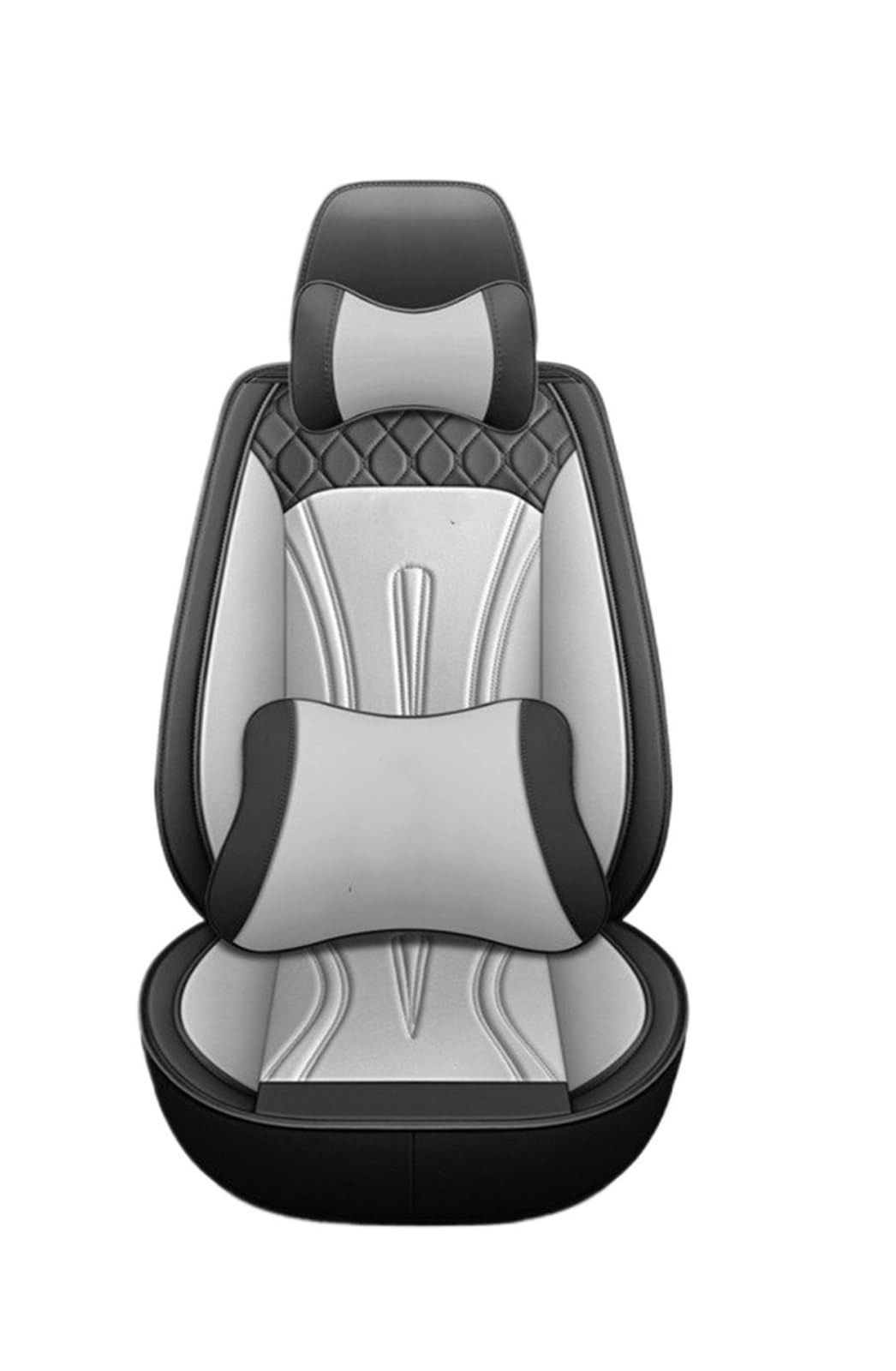 TETARI Auto-Schonbezüge Für Civic Für Accord Für CR-V Für Jazz Spezielles Universal-Set Mit 5-sitzigen Universal-Autositzbezügen Sitzbezüge Auto(Black Gray pilow) von TETARI