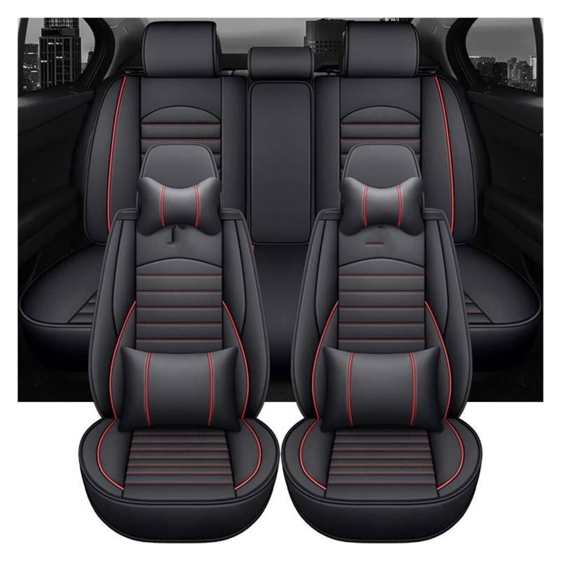 TETARI Auto-Schonbezüge Für Geely Für Geometrie C Universal Leder Auto Sitzbezüge Auto Innen Zubehör Sitzbezüge Auto(9 PCS b) von TETARI