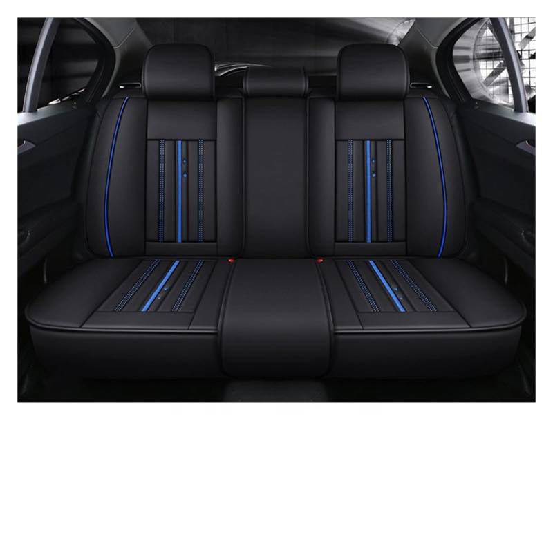 TETARI Auto-Schonbezüge Für Mazda 3 Bk 6 Gg 6 Gh Cx3 6 Gj 626 Für Demio 323 Cx5 Cx7 Cx9 Cx8 Cx30 Mx5 Auto Sitzbezug Leder Universal Sitzbezüge Auto(Rear Seats-Blue) von TETARI